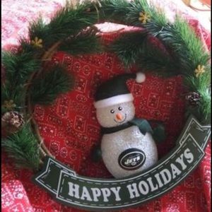 Jets christmas wreath